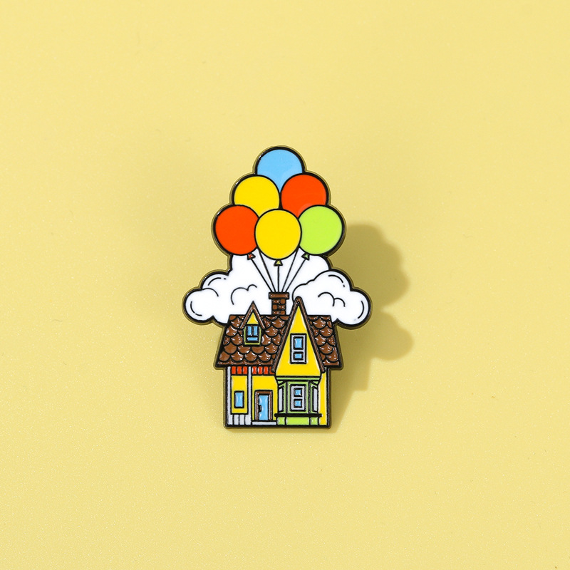 Embroidery Bali - Nouvelle Broche Métallique Maison Ballon Colorée