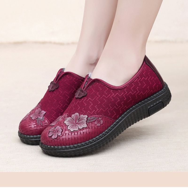 Embroidery Online - Chaussures d'hiver pour femmes, doublées de