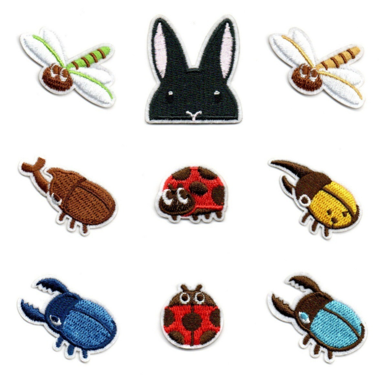 Embroidery Lady Bug - Patch brodé de dessin animé coccinelle