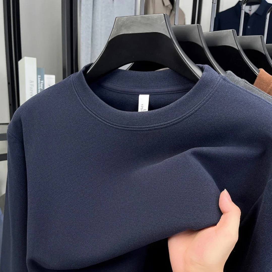 Embroidery Cotton Shirt - T-shirt à manches longues pour homme,