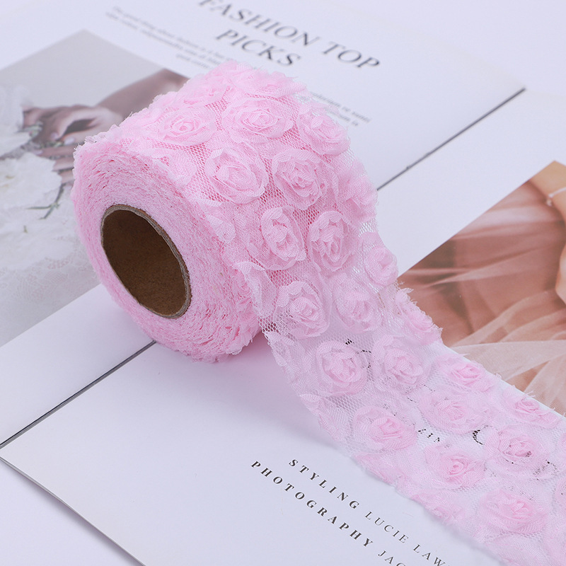 Rose tridimensionnelle brodée  - Embroidery Rose avis et prix